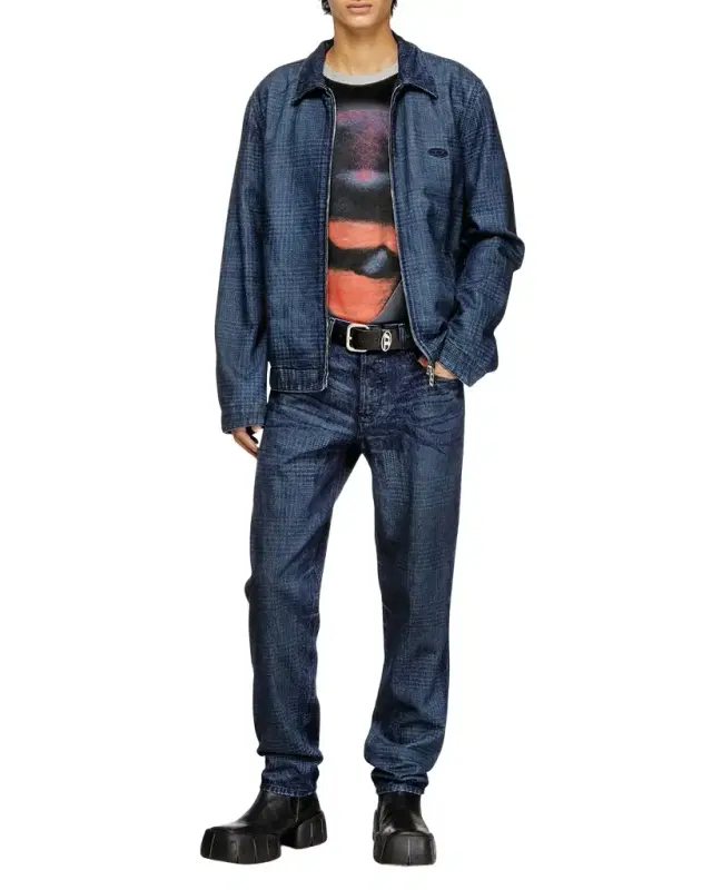 Men's D-Roheen-S Cotton & Hemp Zip Jacket