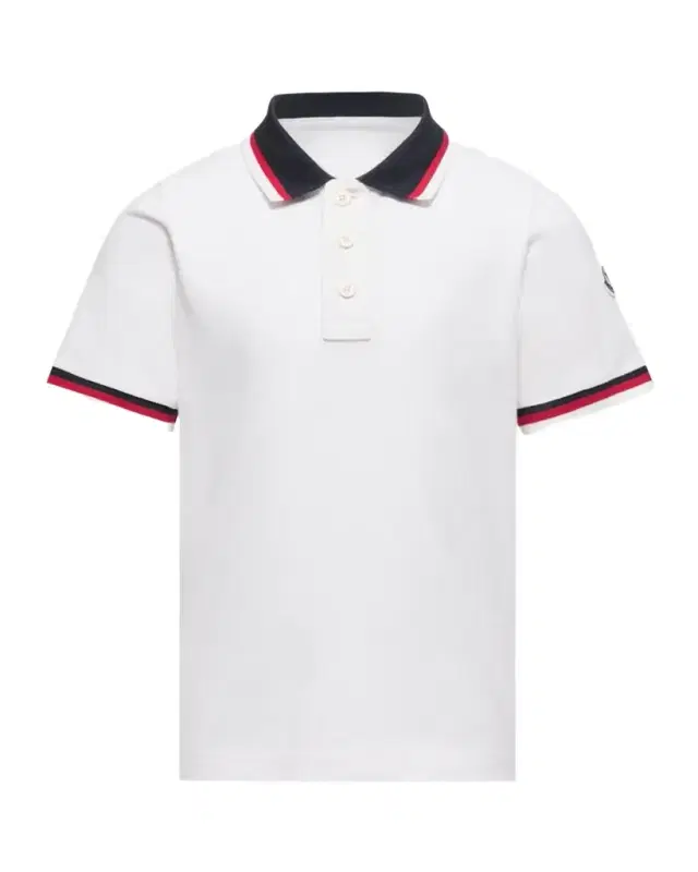 Moncler Boy 's Tricolor-Trim Cotton Polo Shirt