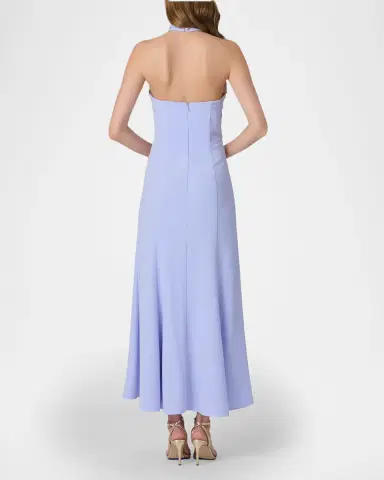 Shoshanna Keller Crepe Halter Maxi Dress | Thumbnail 3 Shoshanna Keller Crepe Halter Maxi Dress | Thumbnail 3