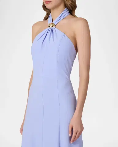 Shoshanna Keller Crepe Halter Maxi Dress | Thumbnail 4 Shoshanna Keller Crepe Halter Maxi Dress | Thumbnail 4