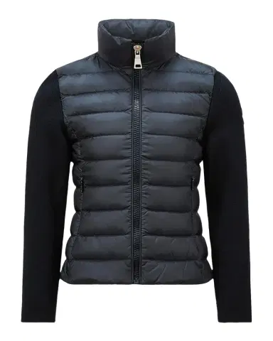 Moncler Girl's Padded Wool Zip-Up Cardigan | Thumbnail 1