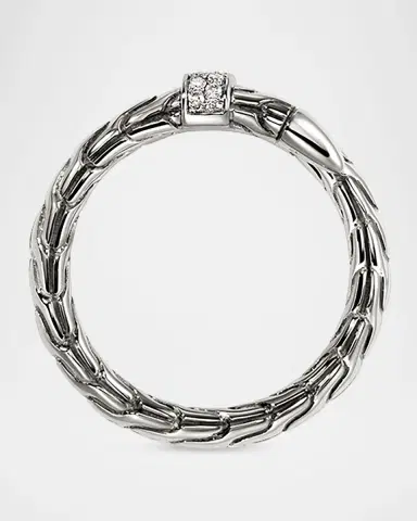 John Hardy Sterling Silver Diamond Pave Spear Ring | Thumbnail 5 John Hardy Sterling Silver Diamond Pave Spear Ring | Thumbnail 5