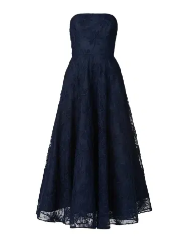 Shoshanna McCall Strapless Floral-Embroidered Midi Dress | Thumbnail 1 Shoshanna McCall Strapless Floral-Embroidered Midi Dress | Thumbnail 1