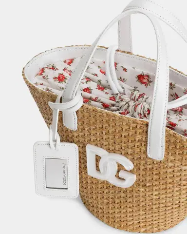 Dolce & Gabbana Kid's Coffa Tote Bag with DG Logo | Thumbnail 4 Dolce & Gabbana Kid's Coffa Tote Bag with DG Logo | Thumbnail 4