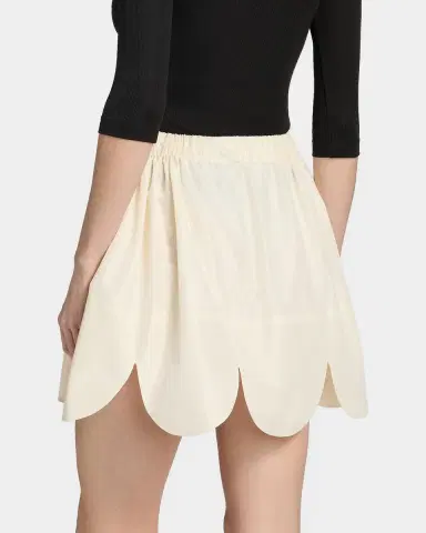 Simone Rocha Scalloped Petal Hem Mini Skirt | Thumbnail 2