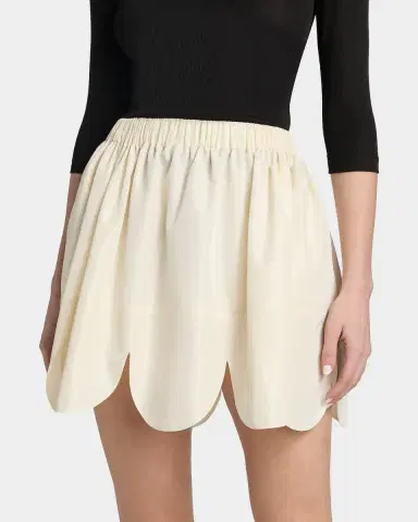 Simone Rocha Scalloped Petal Hem Mini Skirt | Thumbnail 3