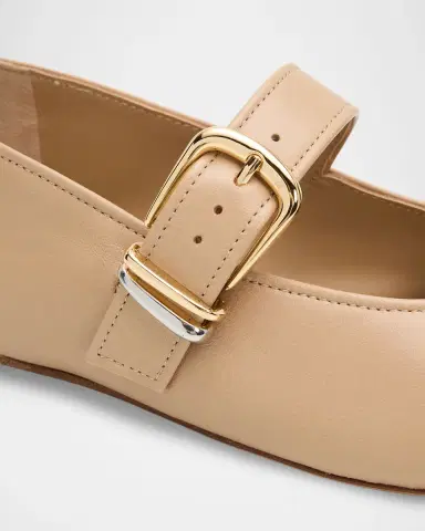 Vince Daniela Leather Ballerina Flats | Thumbnail 5