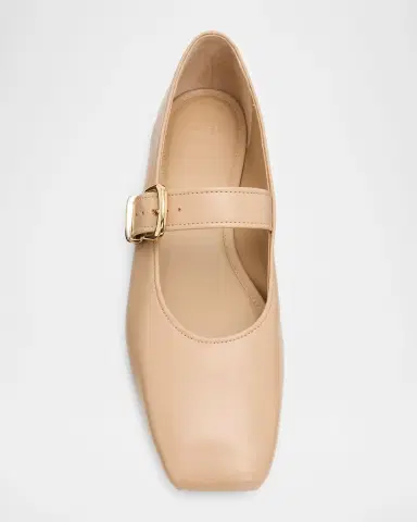 Vince Daniela Leather Ballerina Flats | Thumbnail 6