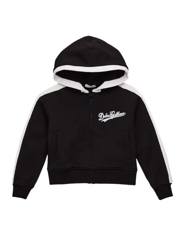 Girl 's Logo-Print Cotton Hoodie, Size -6