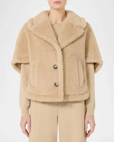 Max Mara Teddy Wool Cape | Thumbnail 4