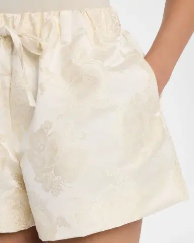 Simone Rocha Rose Jacquard Pull-On Shorts | Thumbnail 5 Simone Rocha Rose Jacquard Pull-On Shorts | Thumbnail 5