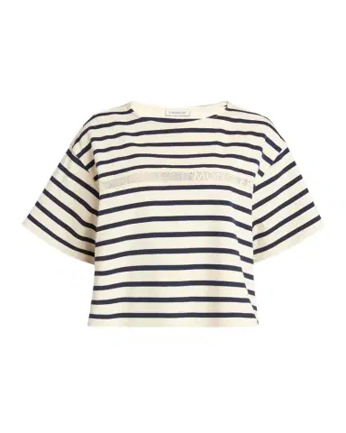 Moncler Stripe Short-Sleeve T-Shirt | Thumbnail 1 Moncler Stripe Short-Sleeve T-Shirt | Thumbnail 1