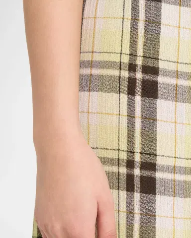 Proenza Schouler White Label Evelyn Plaid Gauze Sleeveless Midi Dress | Thumbnail 5