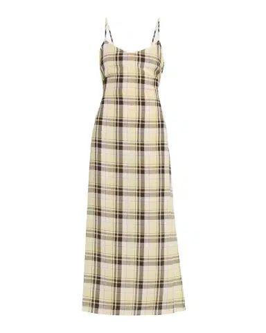Proenza Schouler White Label Evelyn Plaid Gauze Sleeveless Midi Dress | Thumbnail 1