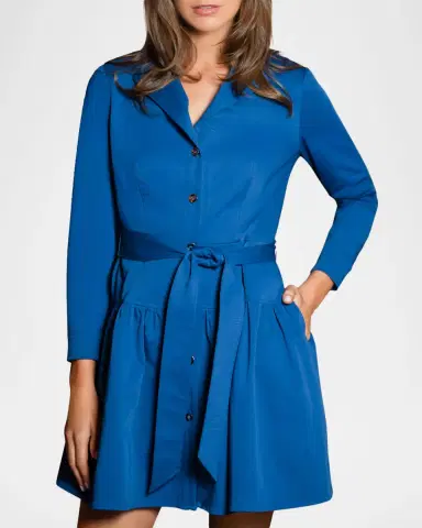 Shoshanna Emma Belted Flounce Mini Dress | Thumbnail 3 Shoshanna Emma Belted Flounce Mini Dress | Thumbnail 3