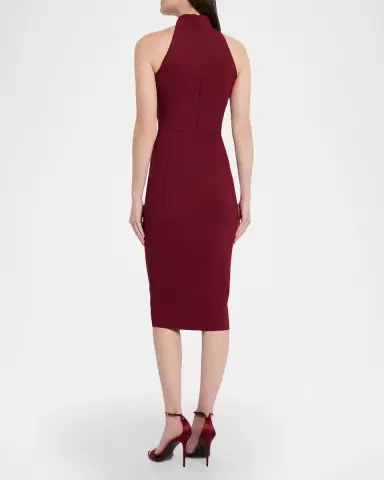 Chiara Boni La Petite Robe Gulek Sleeveless Halter Midi Sheath Dress | Thumbnail 3
