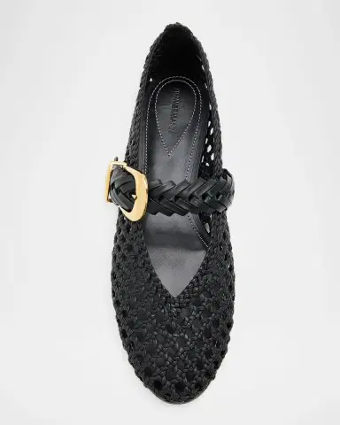 Zimmermann Alchemy Woven Leather Ballerina Flats | Thumbnail 6 Zimmermann Alchemy Woven Leather Ballerina Flats | Thumbnail 6