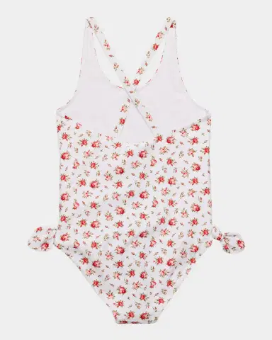 Dolce & Gabbana Girl's Small Rose-Print One-Piece Swimsuit, Size -14 | Thumbnail 2