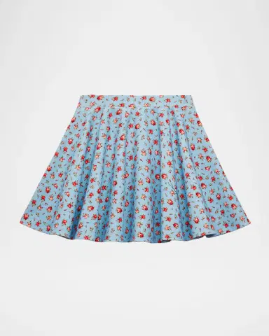 Dolce & Gabbana Girl's Floral-Print Mini Skirt, Size -6 | Thumbnail 2