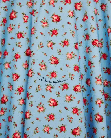 Dolce & Gabbana Girl's Floral-Print Mini Skirt, Size -6 | Thumbnail 3