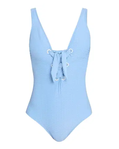 Shoshanna Lace-Up Textured One-Piece Swimsuit | Thumbnail 1 Shoshanna Lace-Up Textured One-Piece Swimsuit | Thumbnail 1