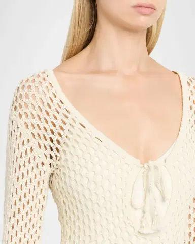 Shoshanna Guerite Open-Knit Mini Dress | Thumbnail 5 Shoshanna Guerite Open-Knit Mini Dress | Thumbnail 5