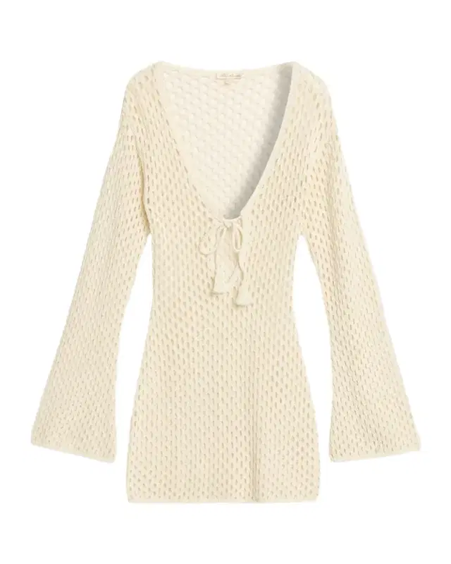Guerite Open-Knit Mini Dress