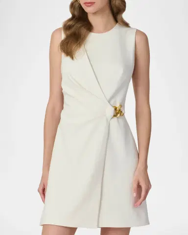 Shoshanna Lily Chain-Embellished Ponte Mini Dress | Thumbnail 3 Shoshanna Lily Chain-Embellished Ponte Mini Dress | Thumbnail 3