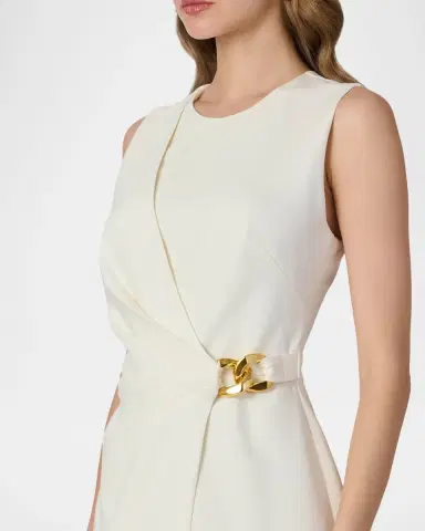Shoshanna Lily Chain-Embellished Ponte Mini Dress | Thumbnail 4 Shoshanna Lily Chain-Embellished Ponte Mini Dress | Thumbnail 4