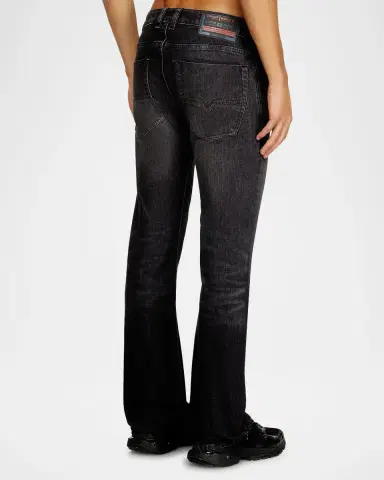 Diesel Men's D-2007 Straight-Leg Black Denim Jeans | Thumbnail 3