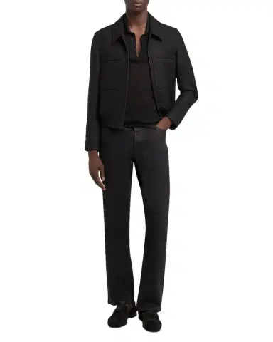 TOM FORD Men 's Cotton Silk Mesh Polo | Thumbnail 1