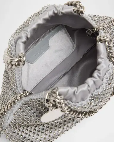 Stella McCartney Falabella Small Rhinestone Mesh Top Handle Bag | Thumbnail 2