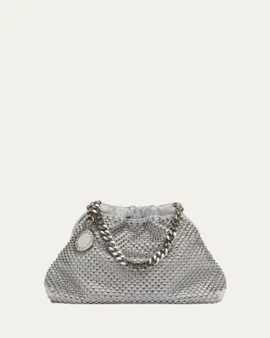 Stella McCartney Falabella Small Rhinestone Mesh Top Handle Bag | Thumbnail 5