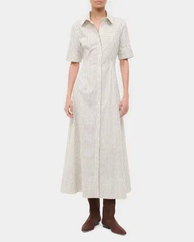 Staud Joan Striped Midi Shirtdress | Thumbnail 2