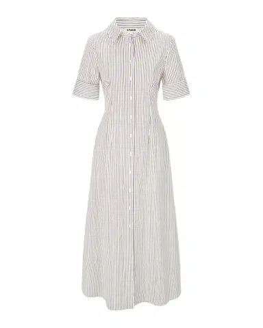 Staud Joan Striped Midi Shirtdress | Thumbnail 1