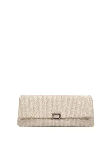 Brunello Cucinelli Medium Woven Raffia Clutch Bag | Thumbnail 1 Brunello Cucinelli Medium Woven Raffia Clutch Bag | Thumbnail 1