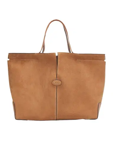 Tod's Di Bag Folio Medium Suede Shopping Tote Bag | Thumbnail 1