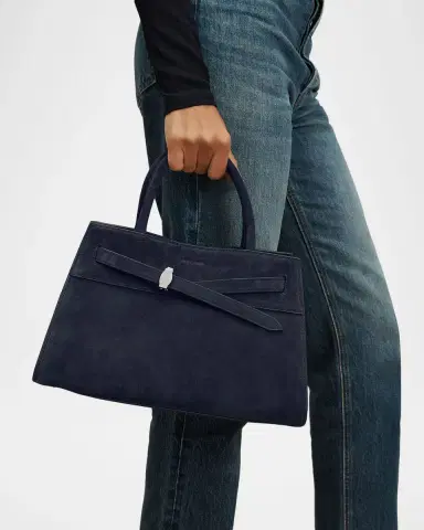 Veronica Beard Dash Belted Suede Top-Handle Bag | Thumbnail 5 Veronica Beard Dash Belted Suede Top-Handle Bag | Thumbnail 5