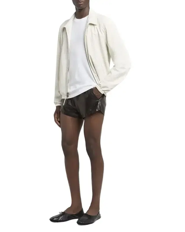 Men 's Reversible Sheer Nylon Full-Zip Blouson