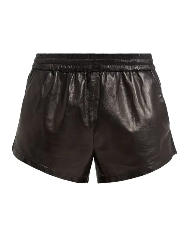 TOM FORD Men 's Nappa Leather Mini Pull-On Shorts