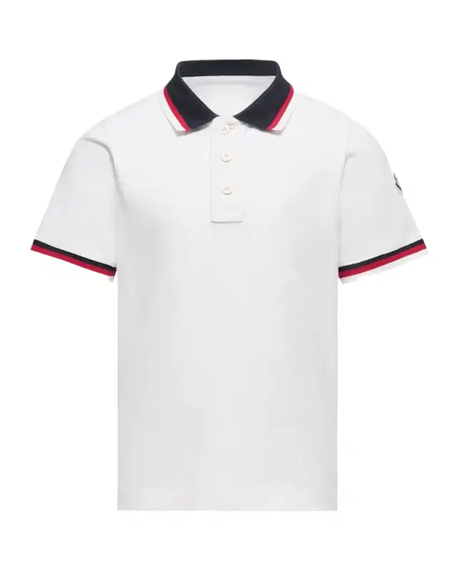 Moncler Boy 's Tricolor-Trim Cotton Polo Shirt, Size 4-