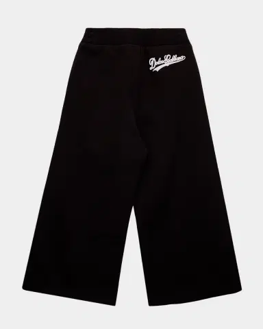 Dolce & Gabbana Girl's Embroidered Logo Side-Snap Jogger Pants, Size 4 | Thumbnail 2 Dolce & Gabbana Girl's Embroidered Logo Side-Snap Jogger Pants, Size 4 | Thumbnail 2
