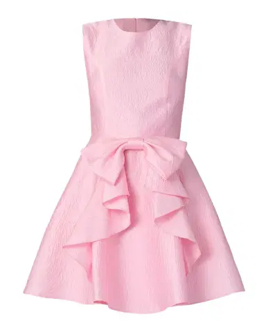 Shoshanna Gabby Bow-Embellished Jacquard Mini Dress | Thumbnail 1