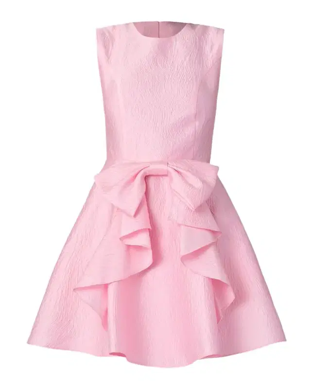 Gabby Bow-Embellished Jacquard Mini Dress