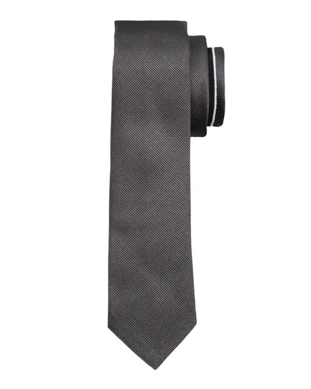 Thom Browne Men 's Signature Grosgrain-Trim Silk Tie