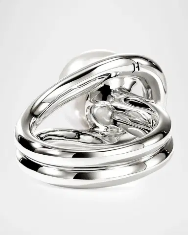 John Hardy Sterling Silver Freshwater Pearl Surf Ring | Thumbnail 2