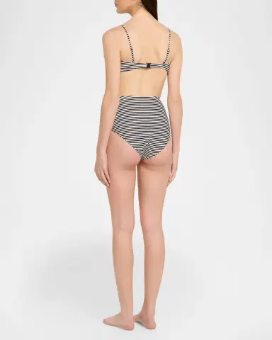 Nili Lotan Striped Bandeau Bikini Top | Thumbnail 3
