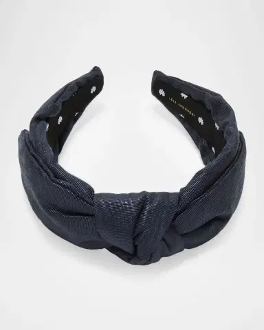 Lele Sadoughi Jet Veronica Moire Headband | Thumbnail 2 Lele Sadoughi Jet Veronica Moire Headband | Thumbnail 2