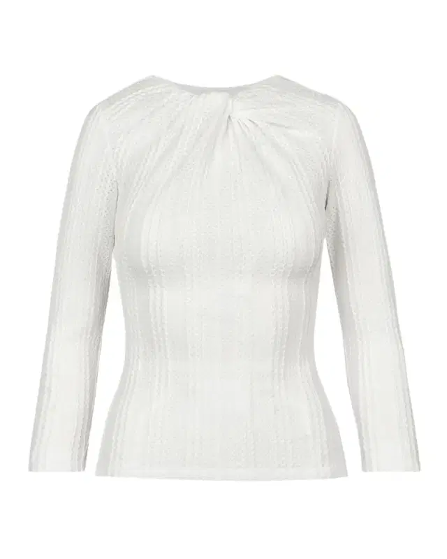 Twist-Neck Knit Top