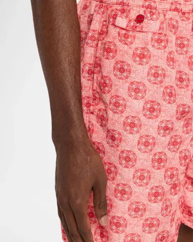 Kiton Men 's Scratch-Print Medallion Swim Trunks | Thumbnail 3 Kiton Men 's Scratch-Print Medallion Swim Trunks | Thumbnail 3